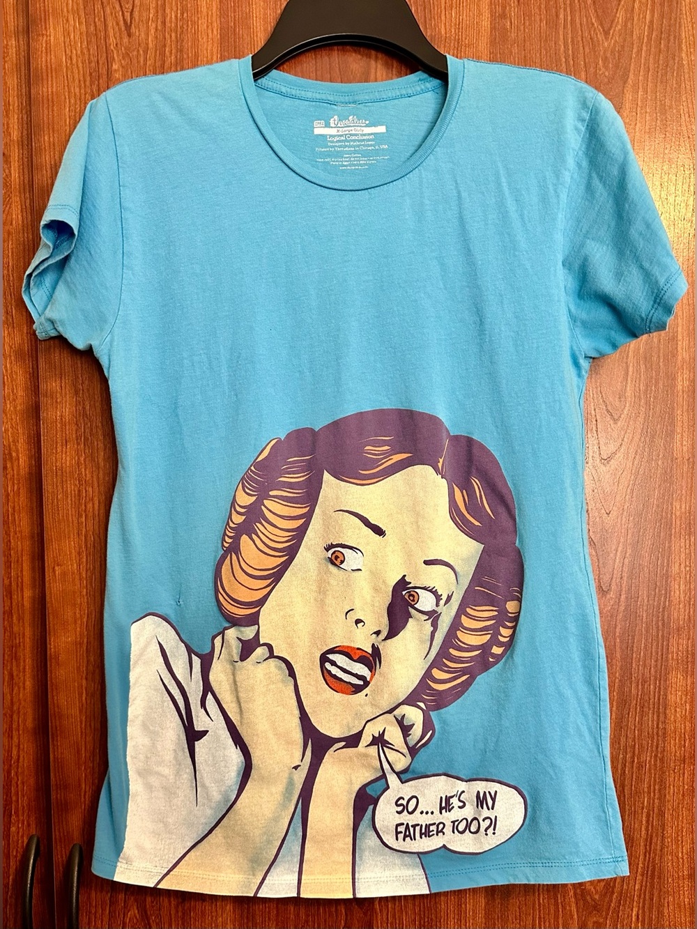 THREADLESS Logical Conclusion T Shirt Y2K Star Wars Princess LEIA Girly Tee XL
